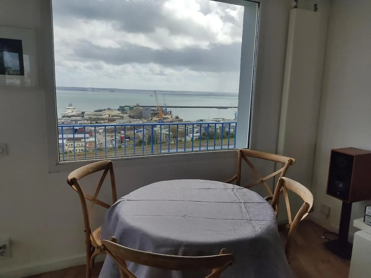 Apartamento Magnifique Appartement Dernier Etage Avec Terrasse En Centre Ville, Vue Mer Panoramique Brest França