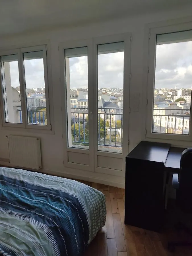 Magnifique Appartement Dernier Etage Avec Terrasse En Centre Ville, Vue Mer Panoramique Brest Apartamento