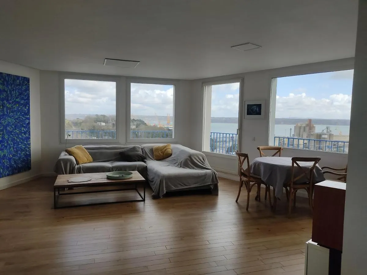 Magnifique Appartement Dernier Etage Avec Terrasse En Centre Ville, Vue Mer Panoramique Brest França